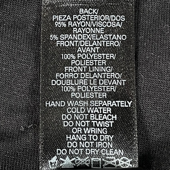 Axcess size medium black with sequins on front, solid black on back tank top - Picture 14 of 15